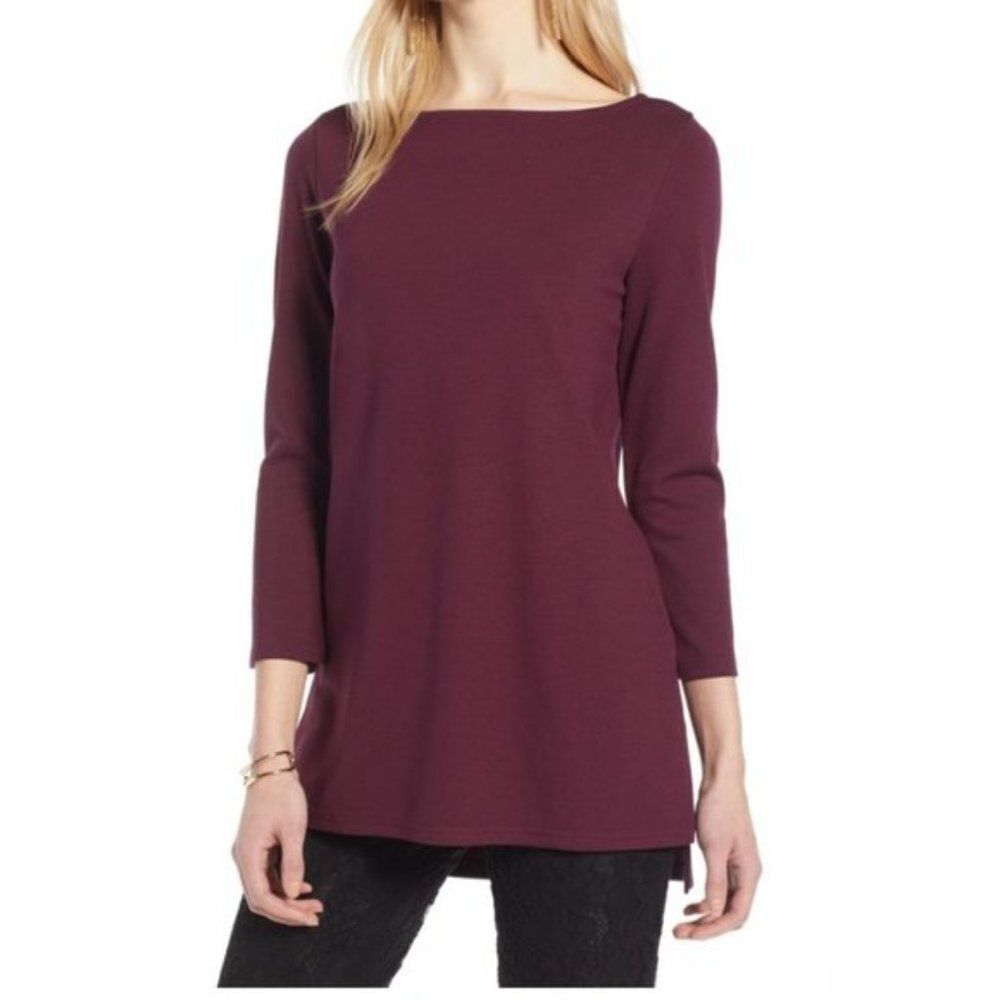 Halogen long sleeve  Bateau Neck Tunic size XSP